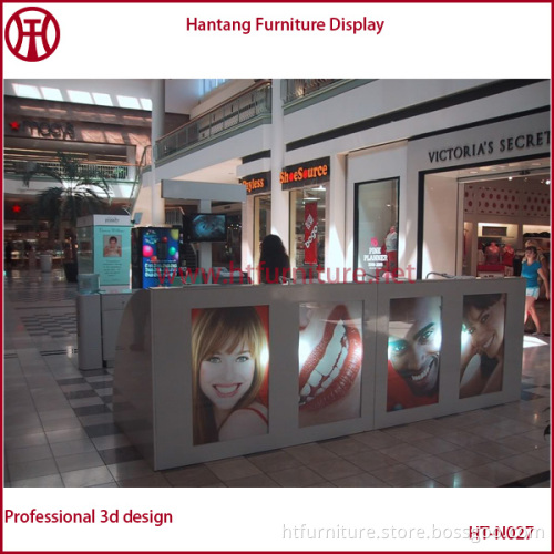Baking painted shopping mall eye brow station for sale made in China